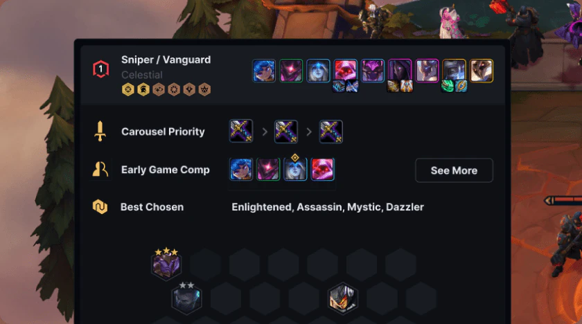 I made an Overlay for TFT that shows information over your game