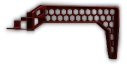 AKM/AK-74 Hexagon "Kocherga" stock (Anodized Red)