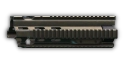 HK417 Patrol handguard with flip-up front sight