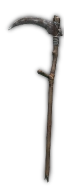 Old hand scythe
