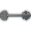 Iron gate key