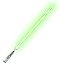 Luke's Green Lightsaber