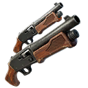 Brutus' Twin Hammer Shotguns