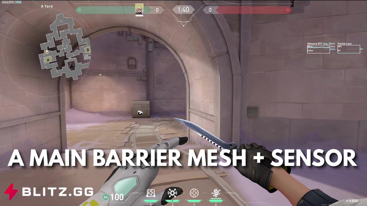 A Main Barrier Mesh And Sensor