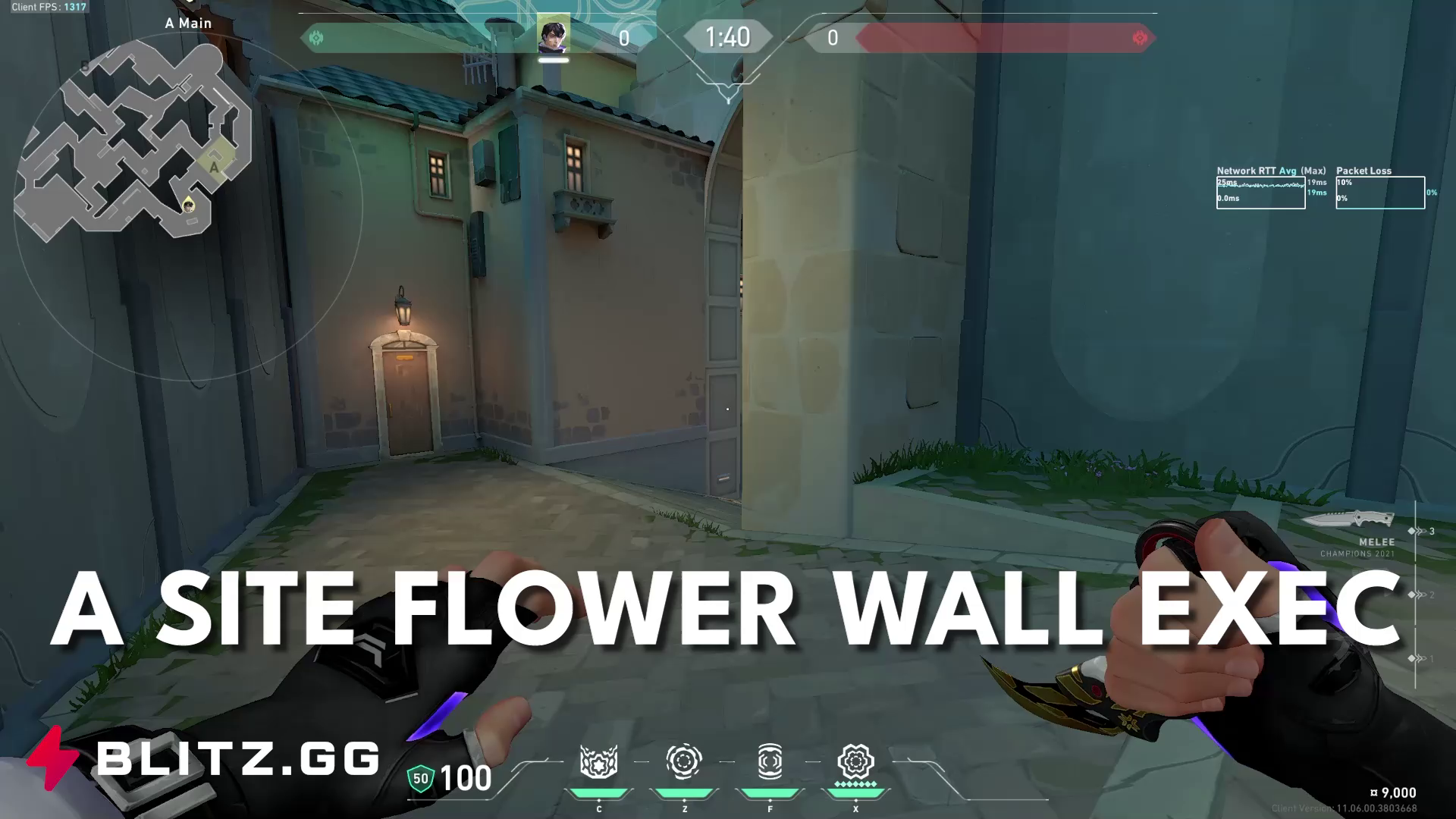 A Main to Flower Site Wall Execute