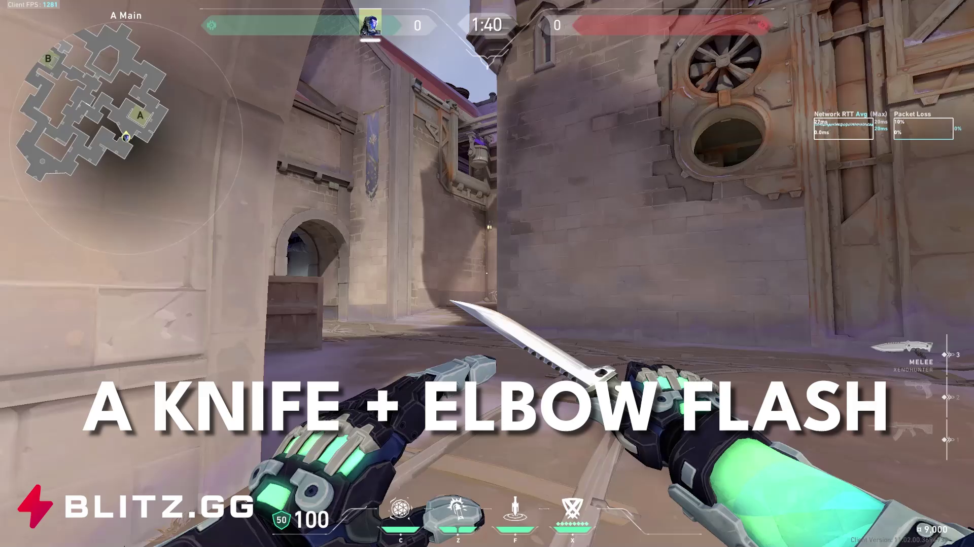A Knife + Elbow Flash Execute