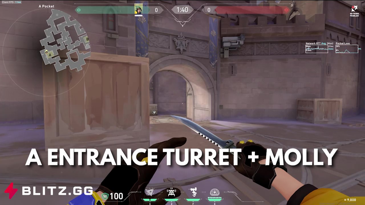 A Entrance Turret + Molly