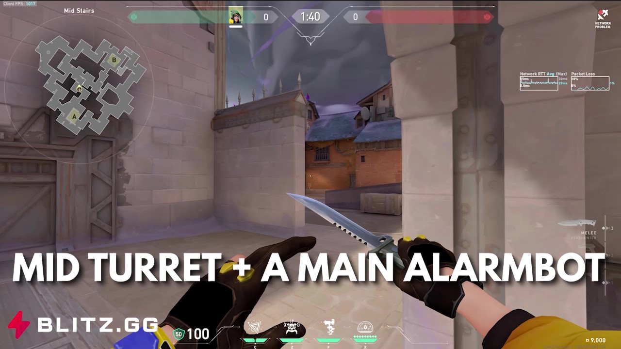 Mid Turret + A Main Alarmbot