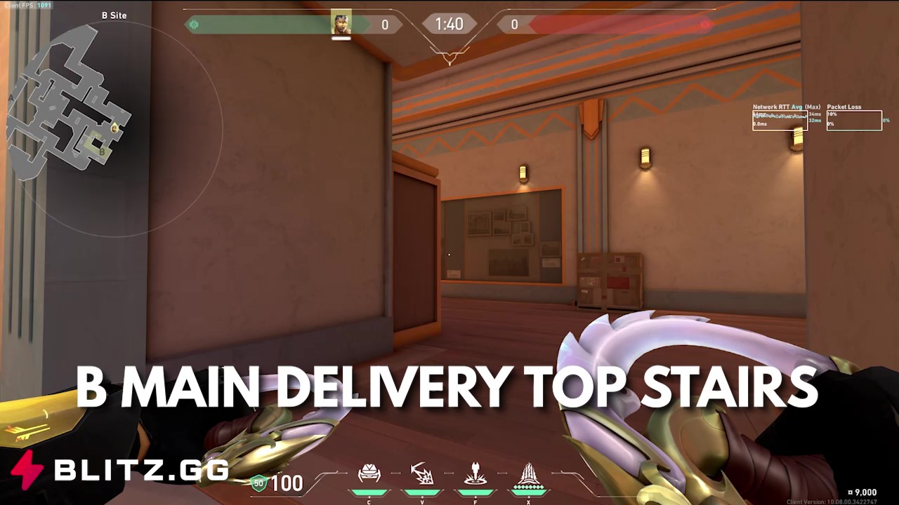B Main Special Delivery to Top Stairs