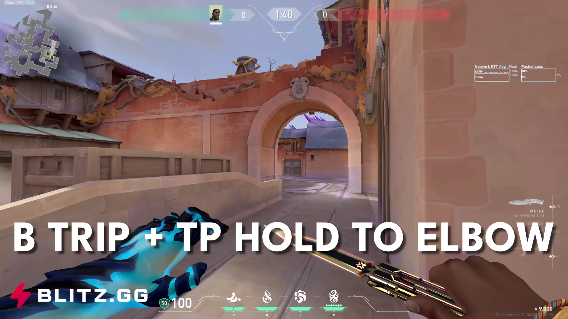 B Chokehold + Crosscut to Elbow Hold