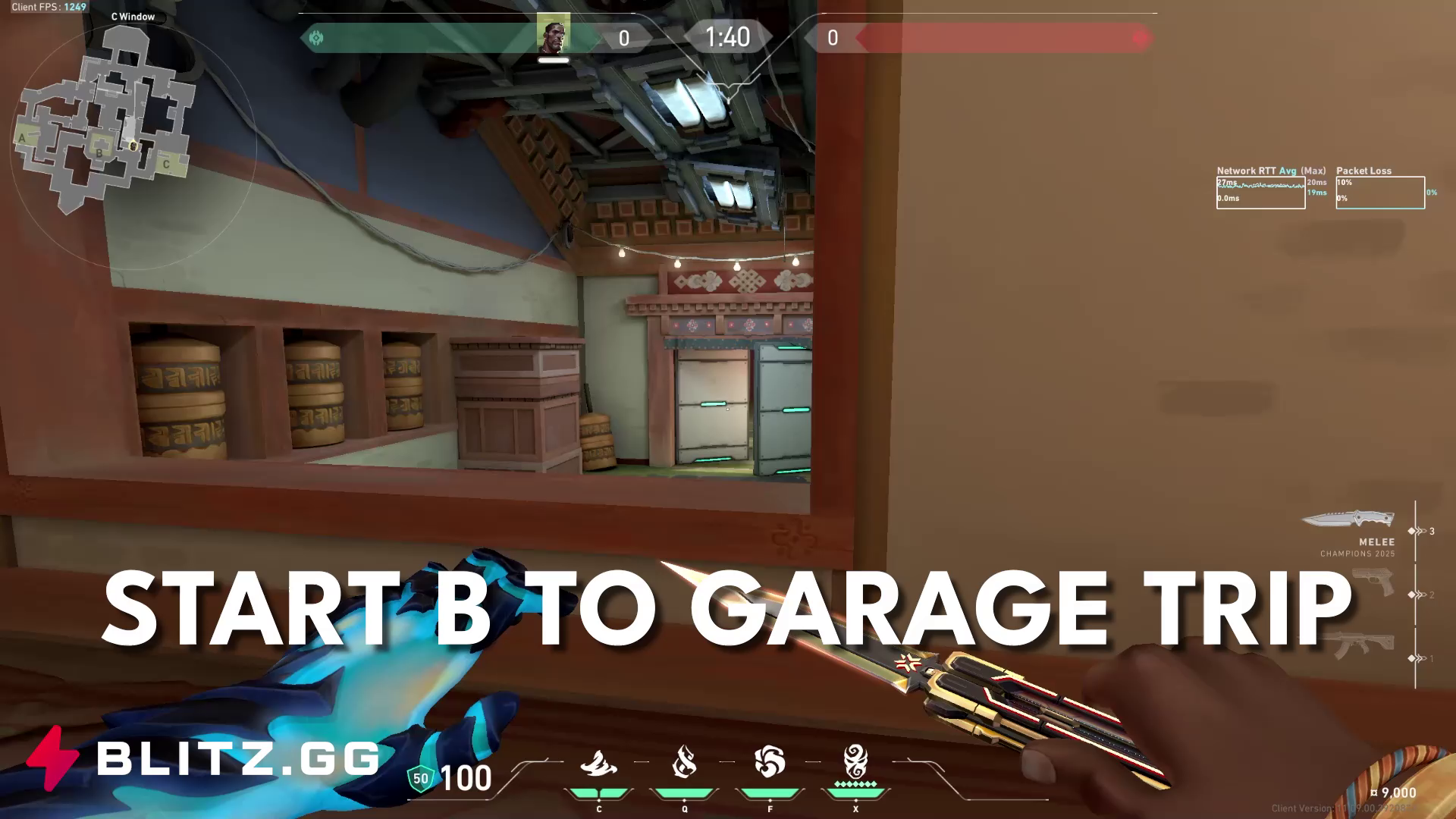 Start Round B Crosscut to Garage Chokehold