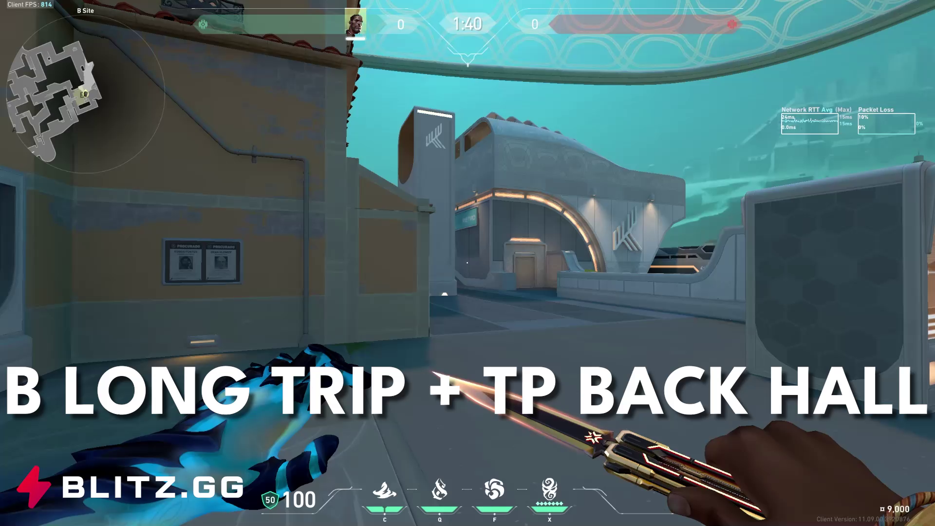 B Long Chokehold + Crosscut to Back Hall