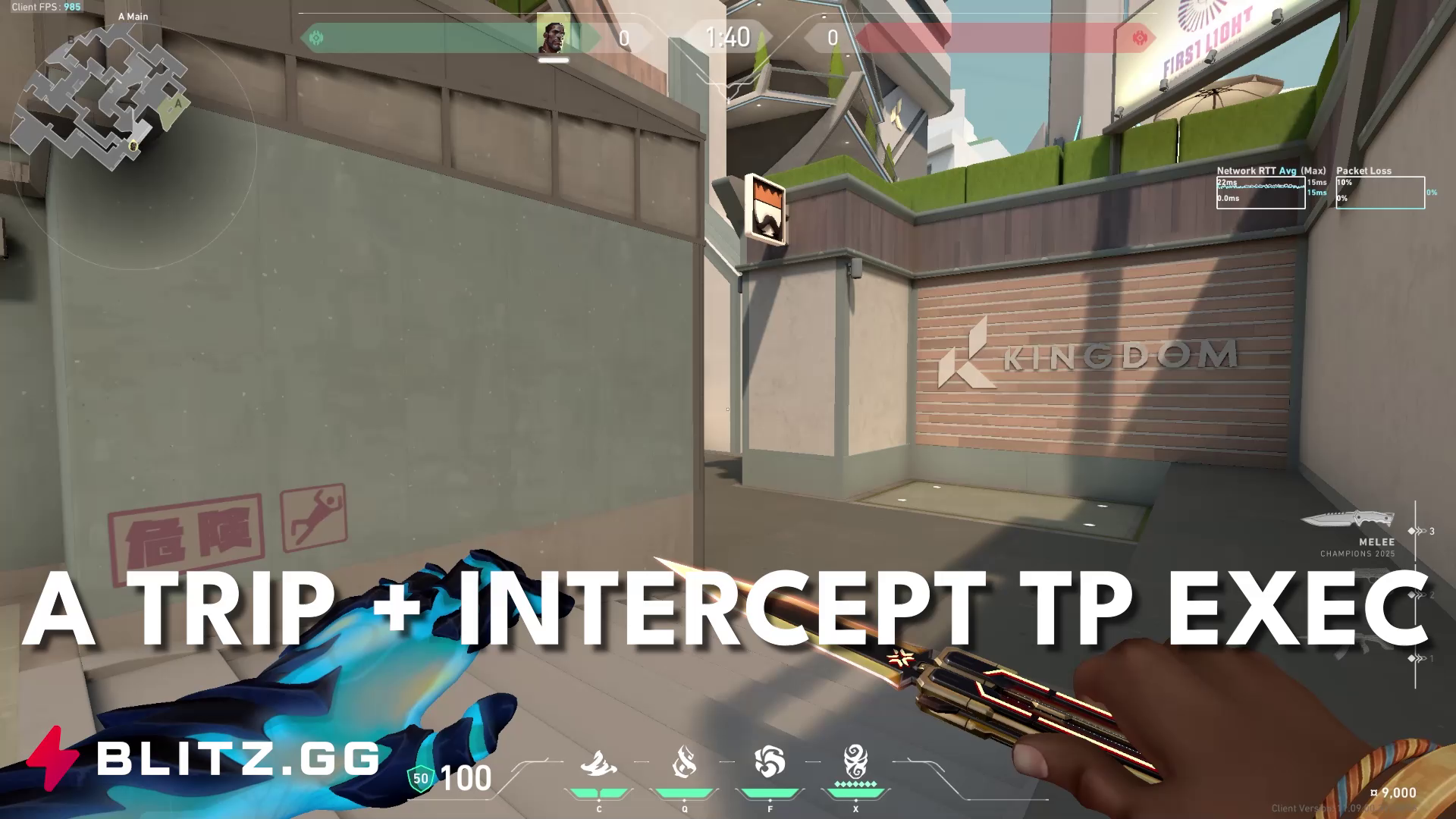 A Trip + Interceptor Crosscut to Elbow Execute