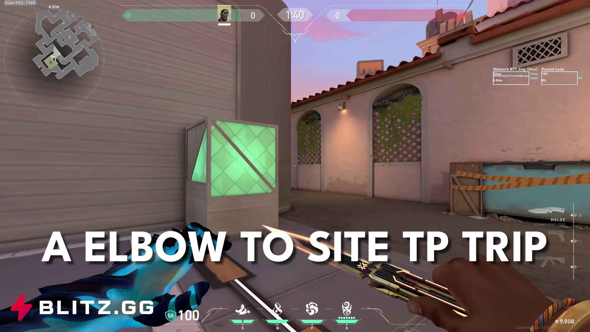 A Elbow to Site Crosscut + Chokehold