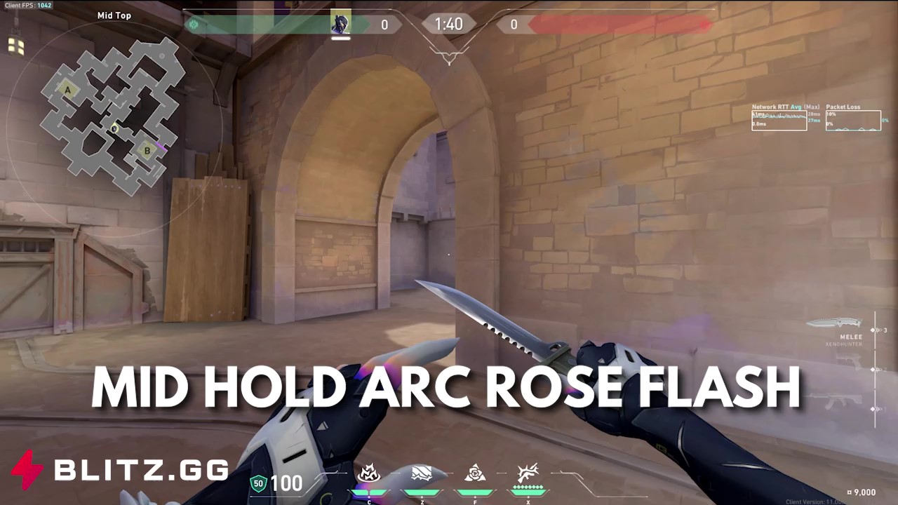 Mid Hold Arc Rose Flash